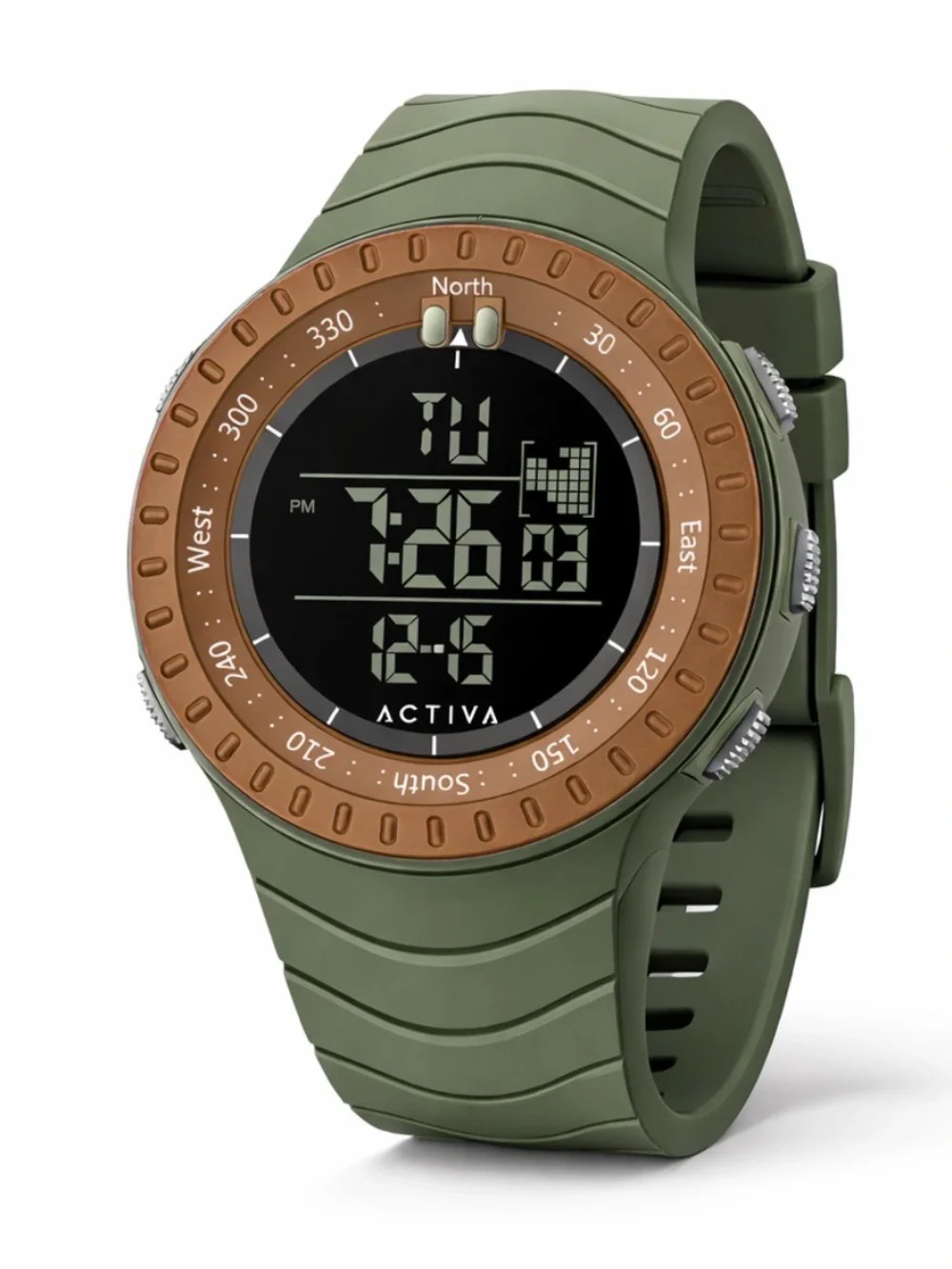 Activa X Invicta Digital Men's Watch - 53mm, Army Green